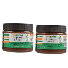 ERA Gurme Ham Kakaolu Parçacıklı (Crunchy) Ketojenik Fındık Ezmesi 260 Gr -2 Adet-