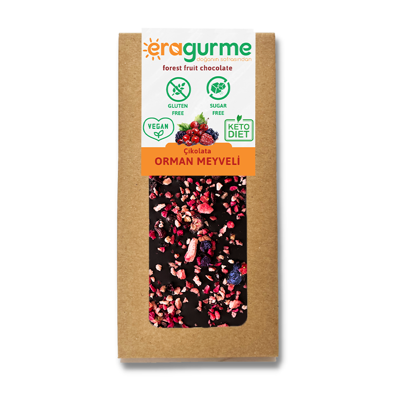 ERA Gurme Orman Meyveli Çikolata - Ketojenik & Vegan & Şeker İlavesiz