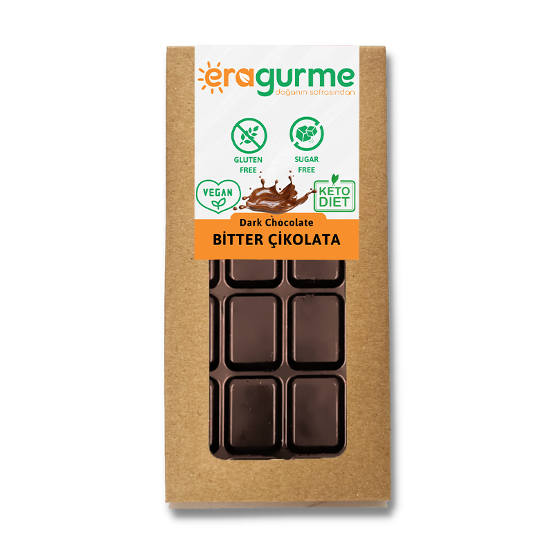 ERA Gurme Bitter Çikolata - Ketojenik & Vegan & Şeker İlavesiz