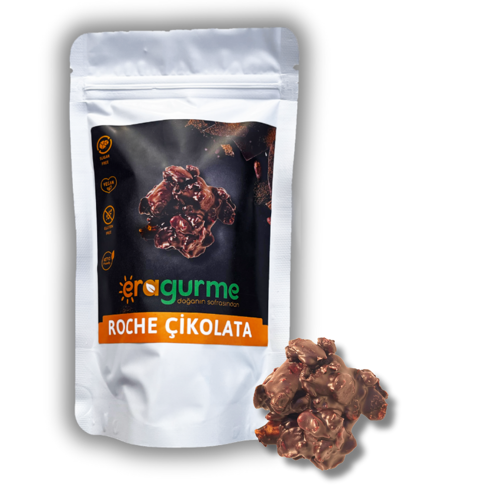 ERA Gurme Rocher Çikolata - Vegan, Glutensiz, Ketojenik - 80g