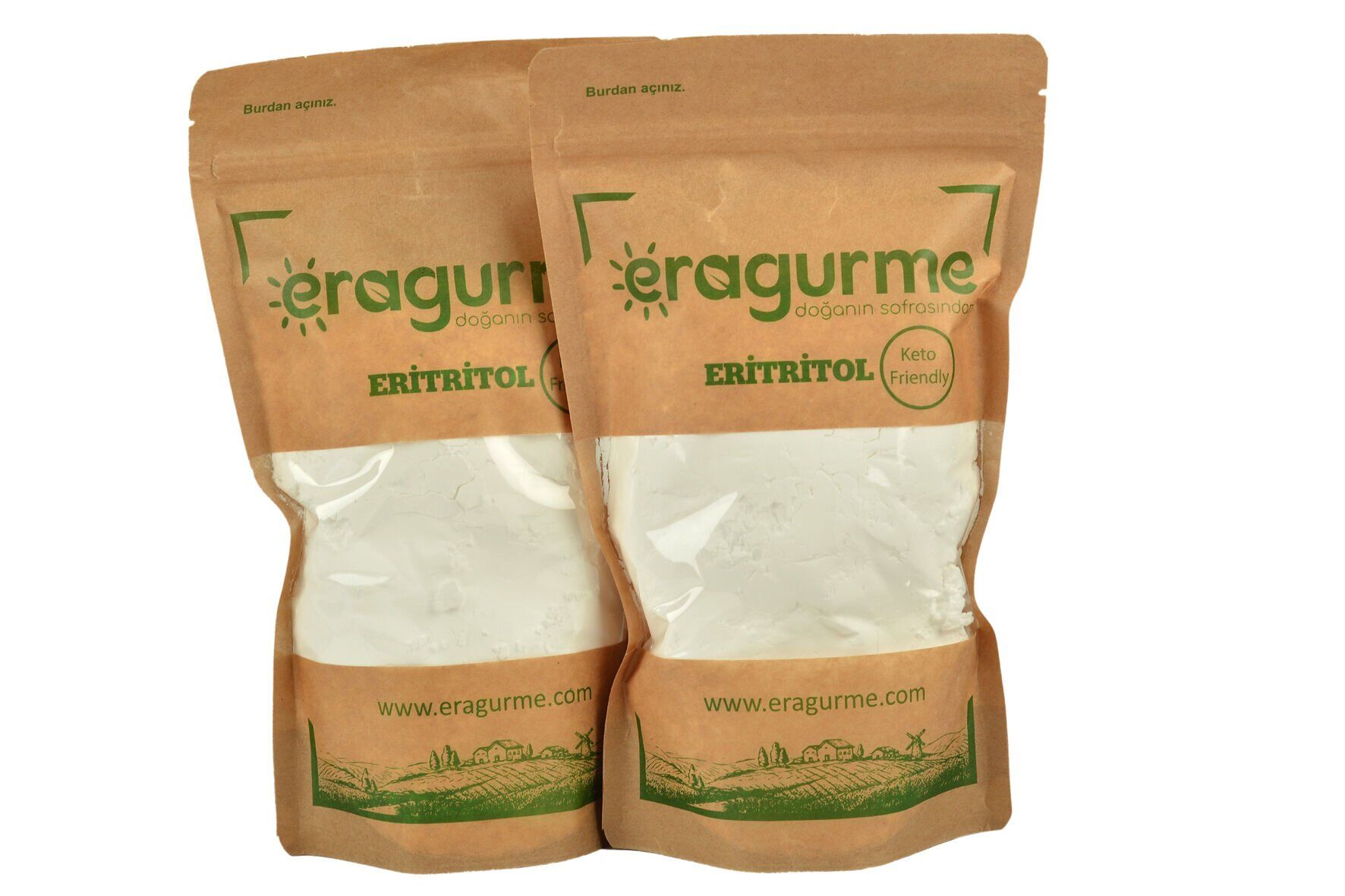 ERA Gurme Ketojenik Diyete Uygun Eritritol Doğal Tatlandırıcı 1 Kg (Kristal)