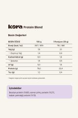 KORA Protein Blend *Sade | Bitkisel Protein Karışımı 300 g