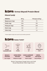 KORA Protein Blend *Çilekli | Bitkisel Protein Karışımı 300 g