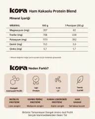 KORA Protein Blend *Kakaolu | Bitkisel Protein Karışımı 300 g